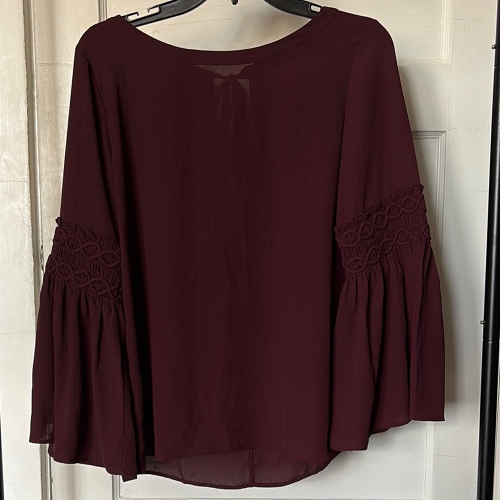 LOFT Women’s Burgandy Blouse